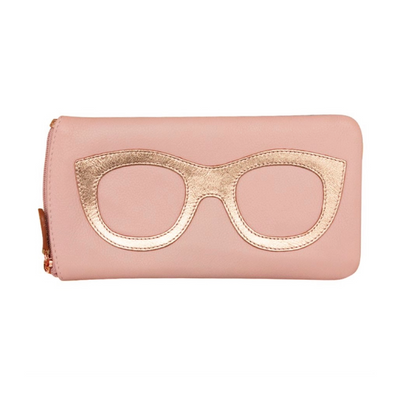 Glasses Case - Blush Pink and Rose Gold