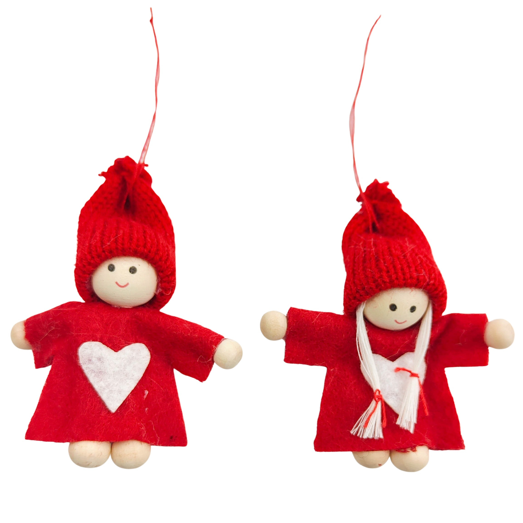 Christmas Decorations -  Red Angels