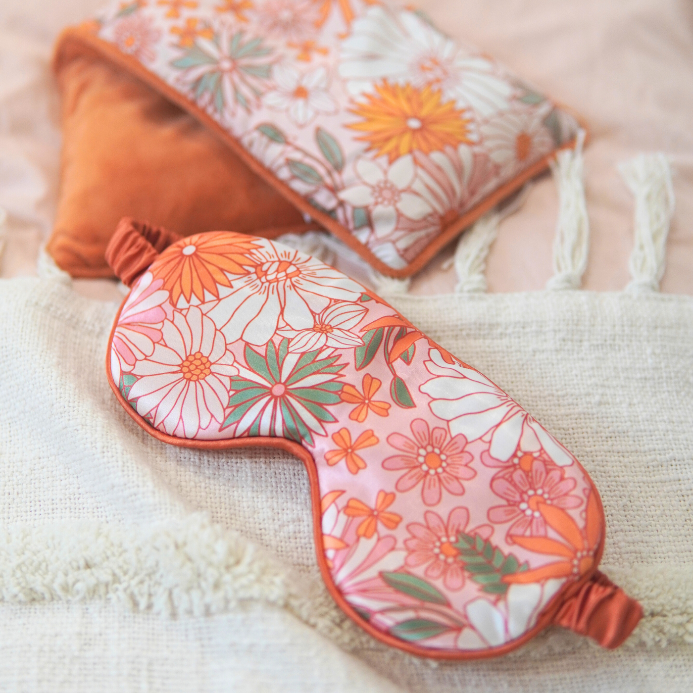 Eye Mask - Retro Floral