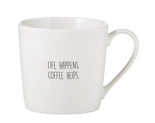 Mug - Life Happens, Coffee Helps!